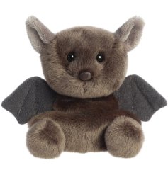 Luna Palm Pals Soft Toy - this is Luna the halloween bat. It has soft black wings and pointed ears, the perfect halloween gift for a little one!