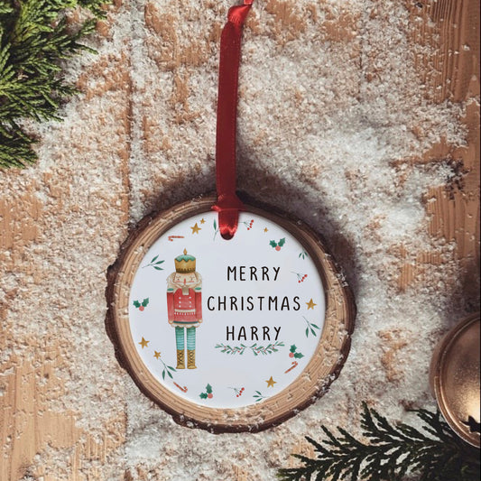 Personalised Christmas Tree Decoration | Christmas Keepsake | Nutcracker